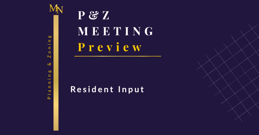 Planning and Zoning: What’s Coming Up Tuesday 8/25